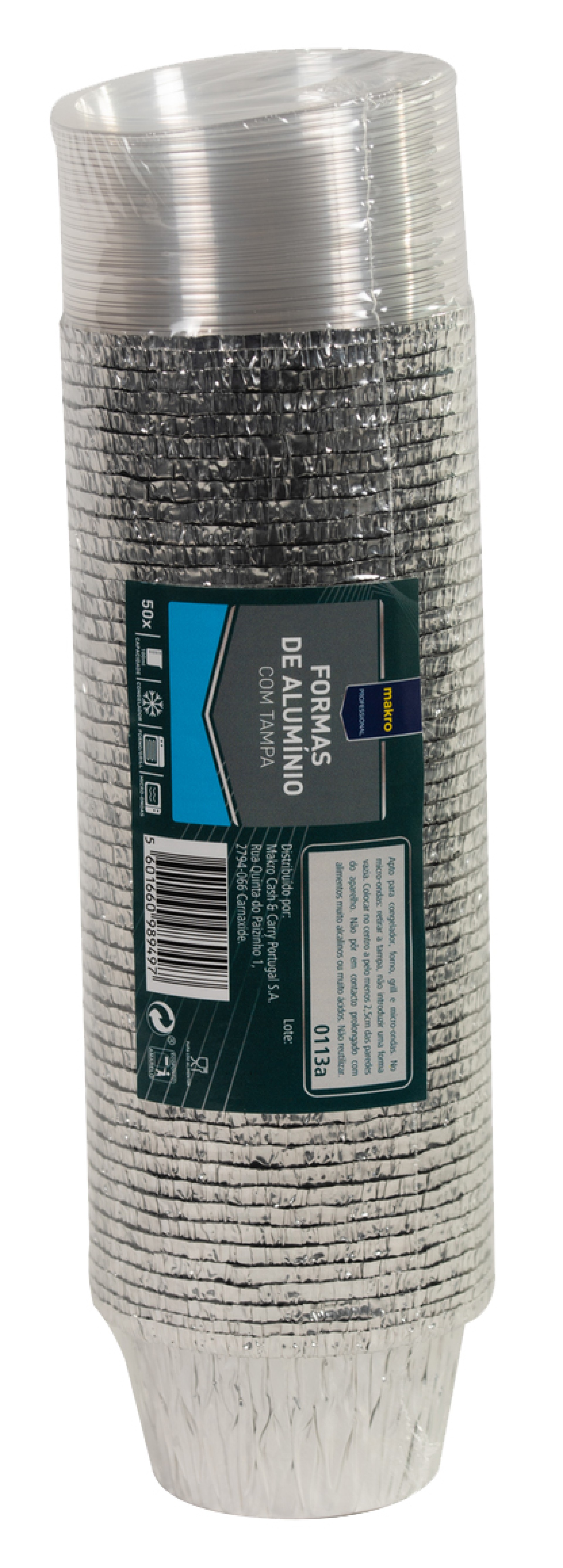 Forma Alum�nio c/ Tampa 100 ml METRO Profissional Emb. 50 Un