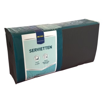 Guardanapo 2 Folhas 33X33 cm Preto METRO Profissional 250 Un