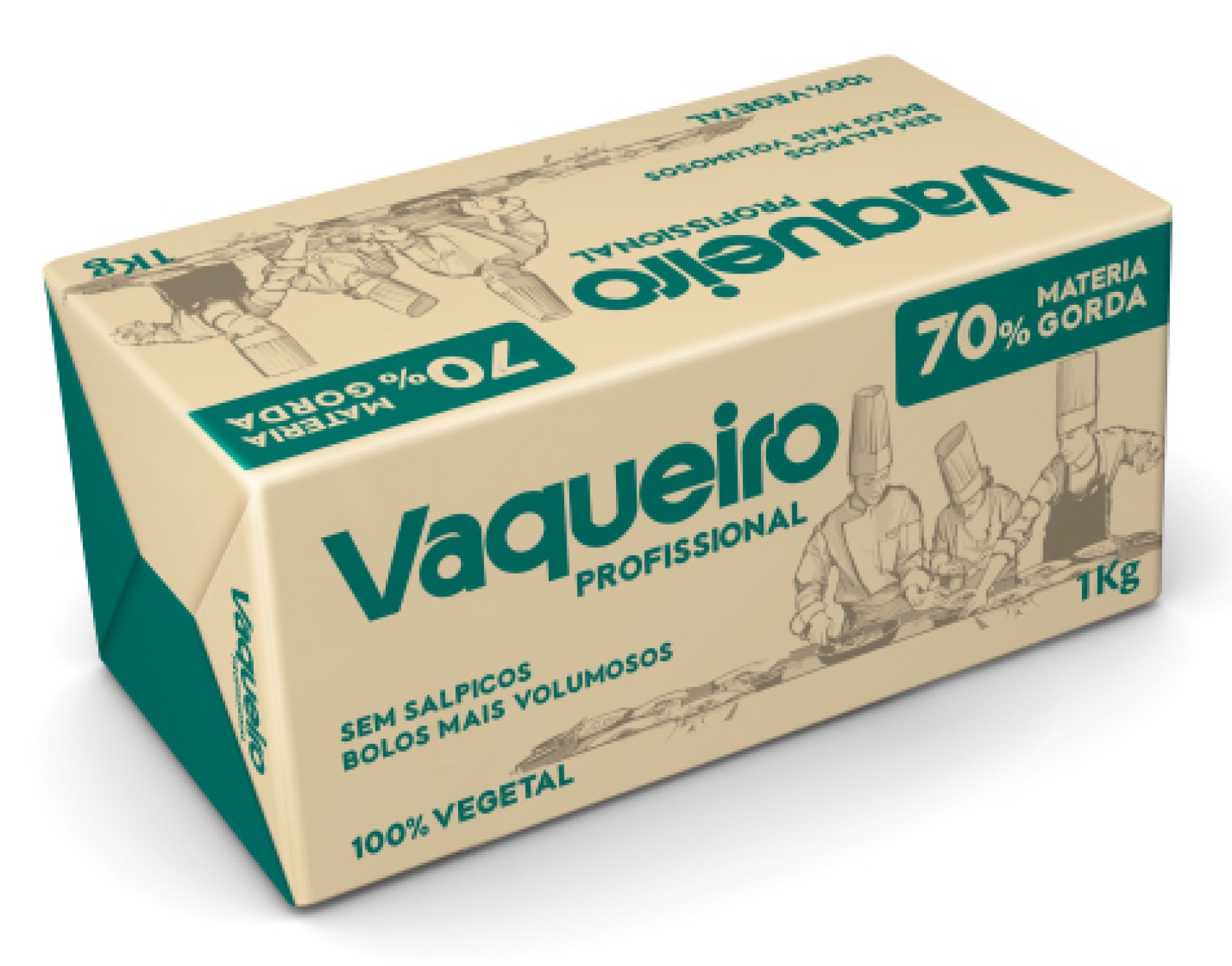 Creme Vegetal Vaqueiro 16x1 kg Creme Vegetal Vaqueiro 16x1 kg