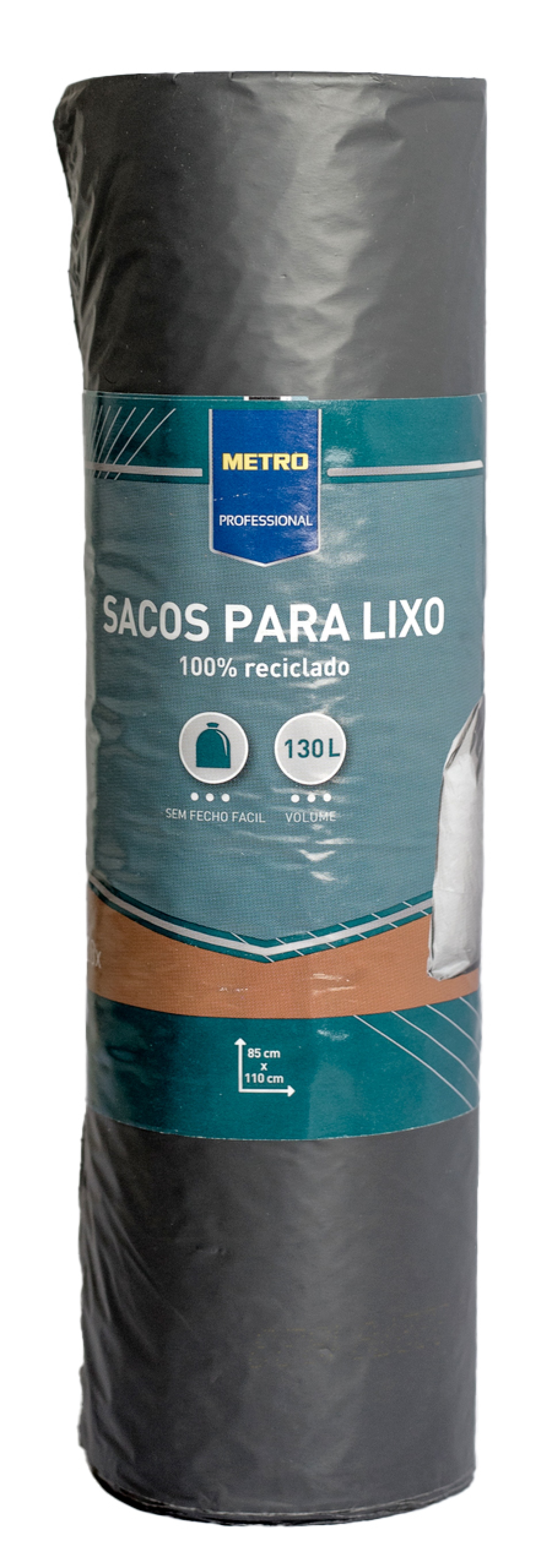 Saco Lixo Cinzento METRO Profissional 20x130 l