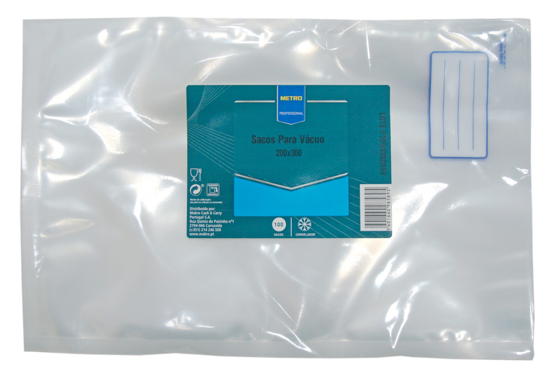 Saco V�cuo 200X300 cm METRO Profissional 100 Un