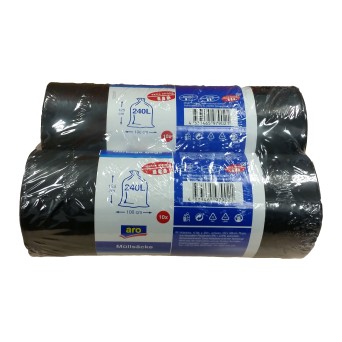 Saco Lixo 240 l aro 2x10 Un