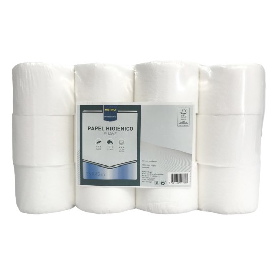 Papel Higinico 2 Folhas 45 m METRO Profissional 36 Rolos