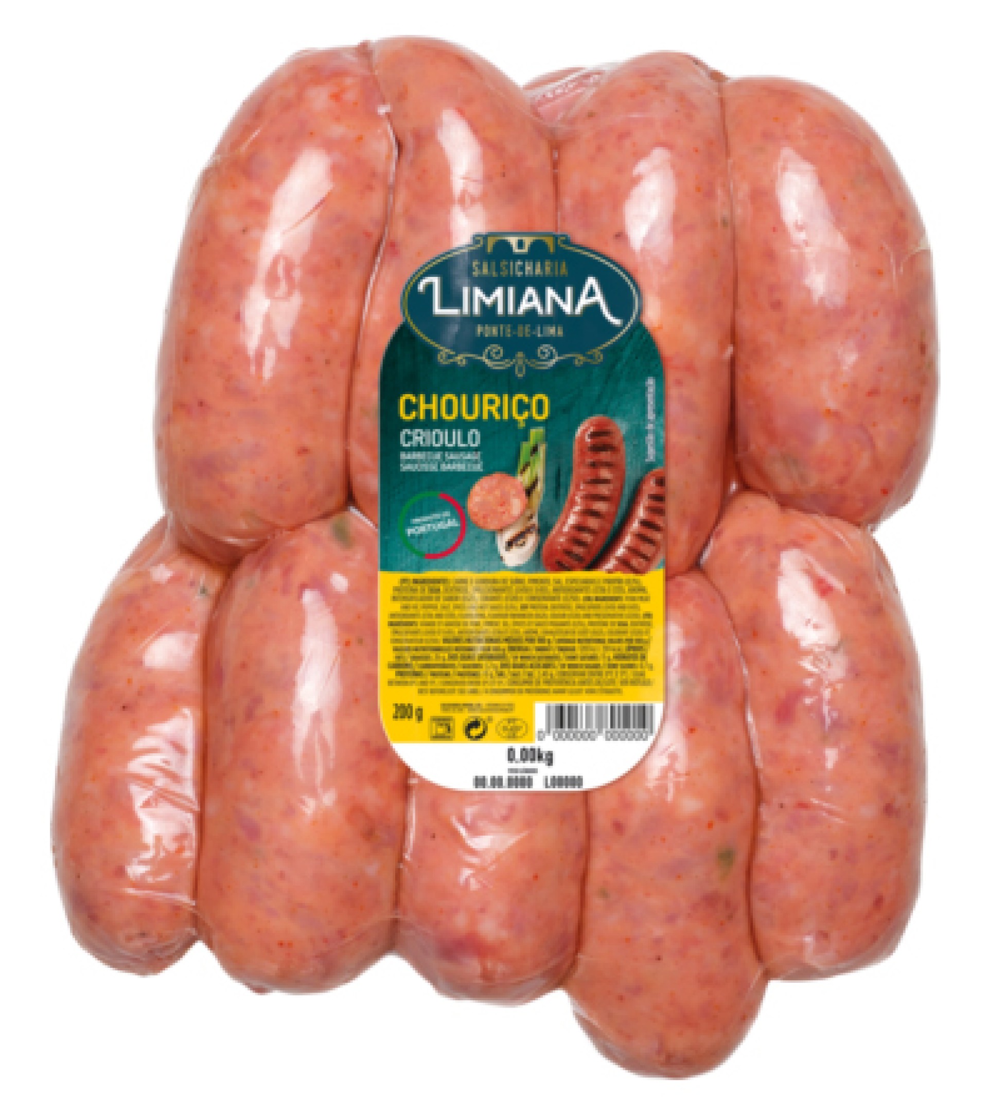 Chouriço Crioulo Limiana 800 g Vácuo Chouriço Crioulo Limiana 800 g Vácuo