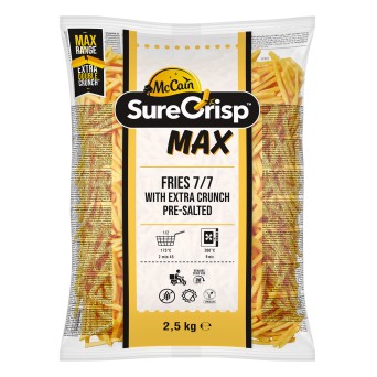 Batata Surecrisp MAX 7/7 Congelada McCain 4x2,5 kg