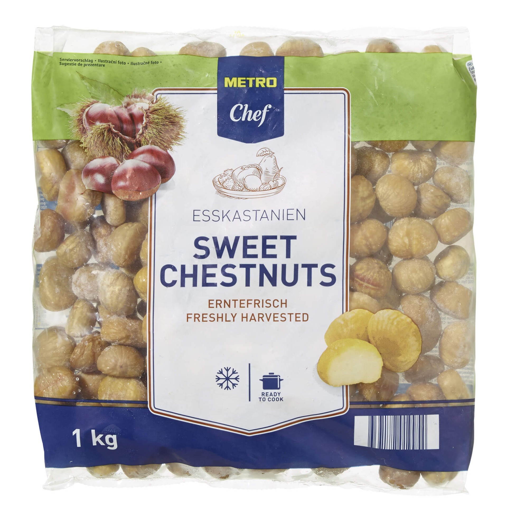 Castanhas Congeladas METRO Chef 10x1 kg