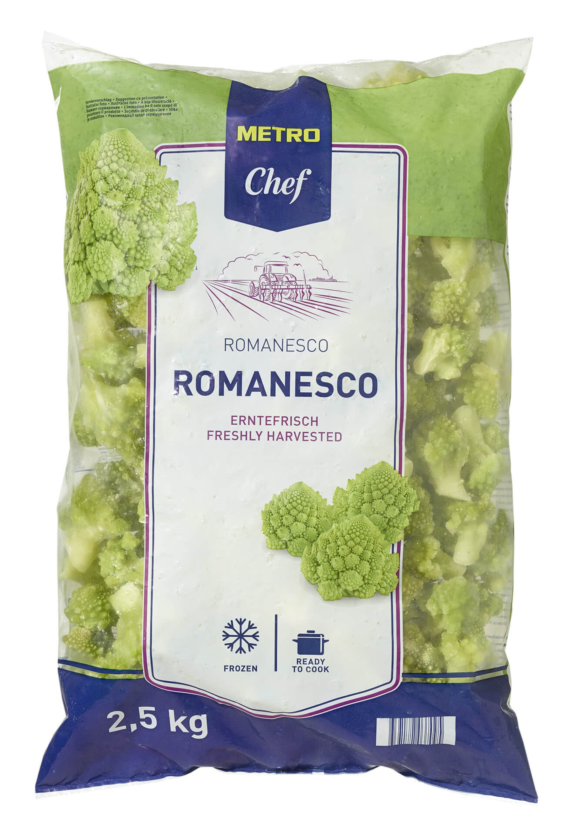 Couve Romanesco Congelada METRO Chef 4x2,5 kg Couve Romanesco Congelada METRO Chef 4x2,5 kg