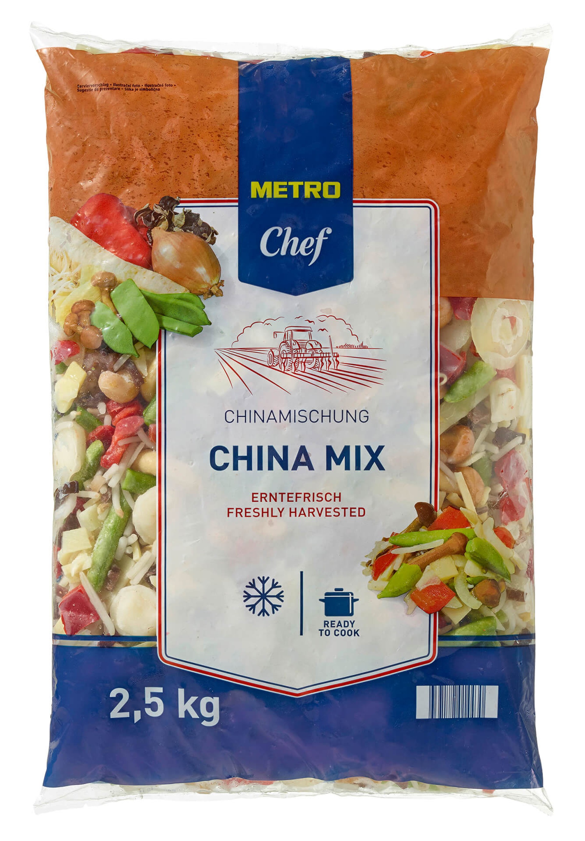 Mistura Chinesa Congelada METRO Chef 4x2,5 kg Mistura Chinesa Congelada METRO Chef 4x2,5 kg