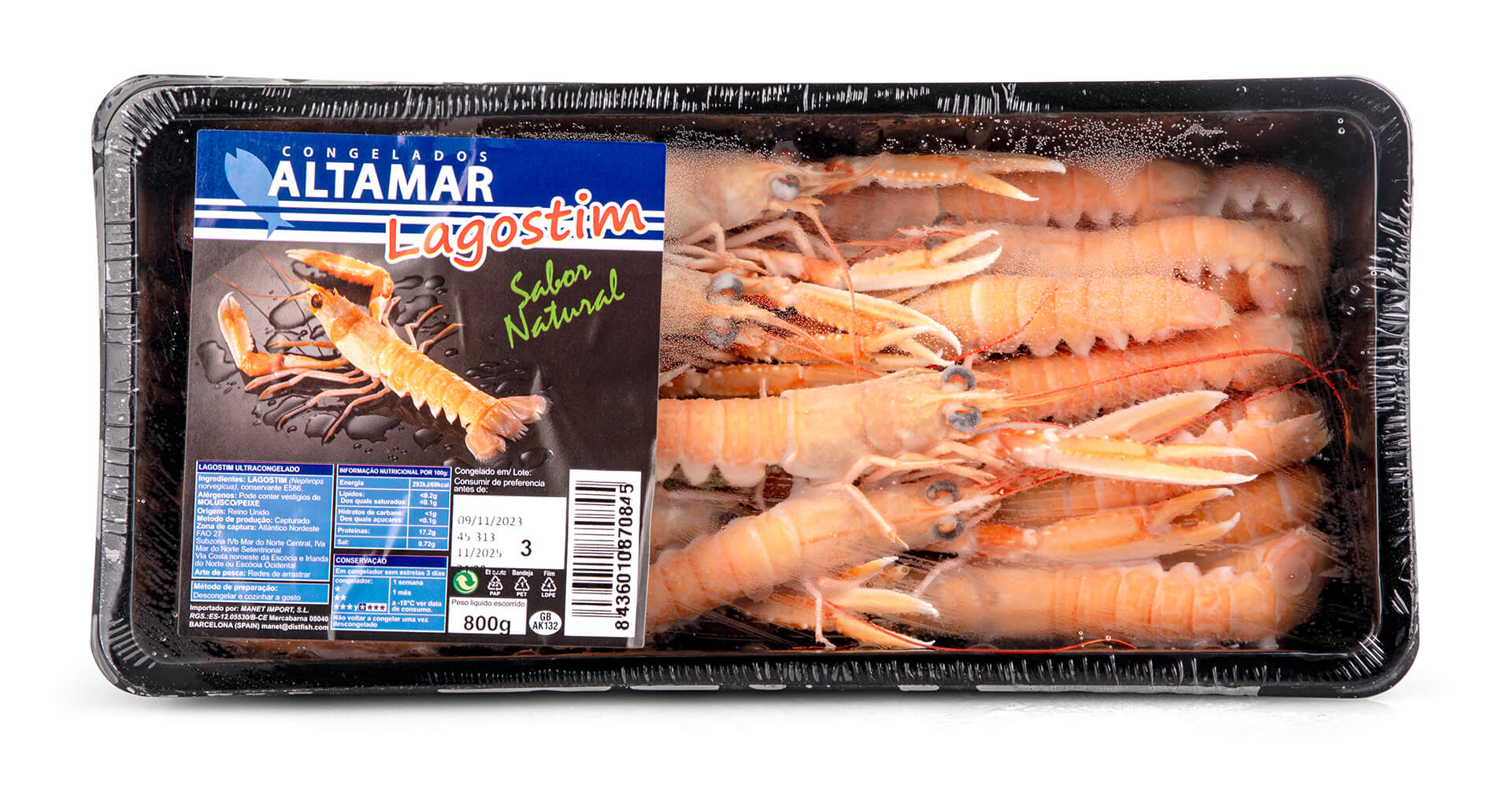 Lagostim 21/30 Congelado Reino Unido 800 g