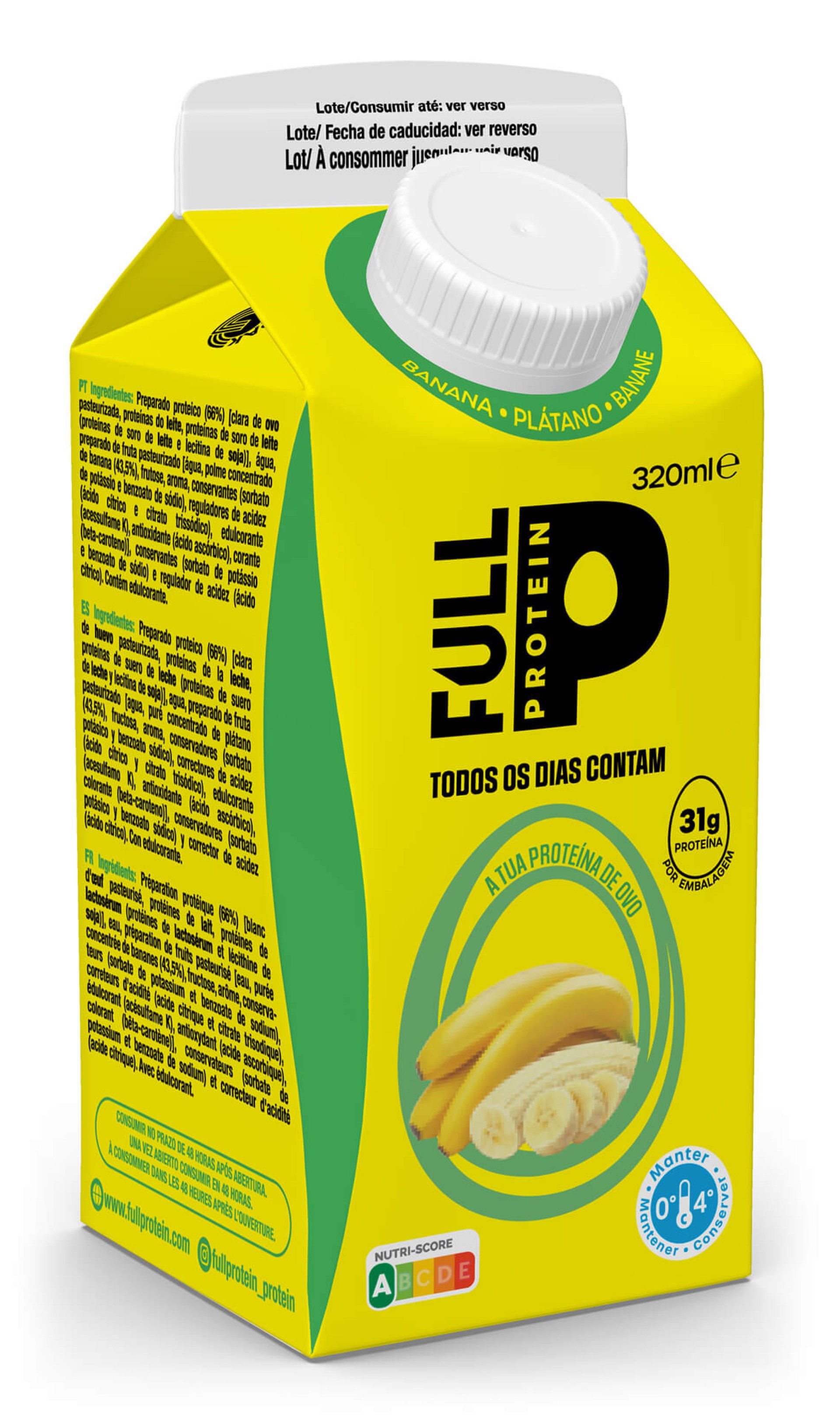 Bebida Proteica Banana Fullprotein 10x320 ml