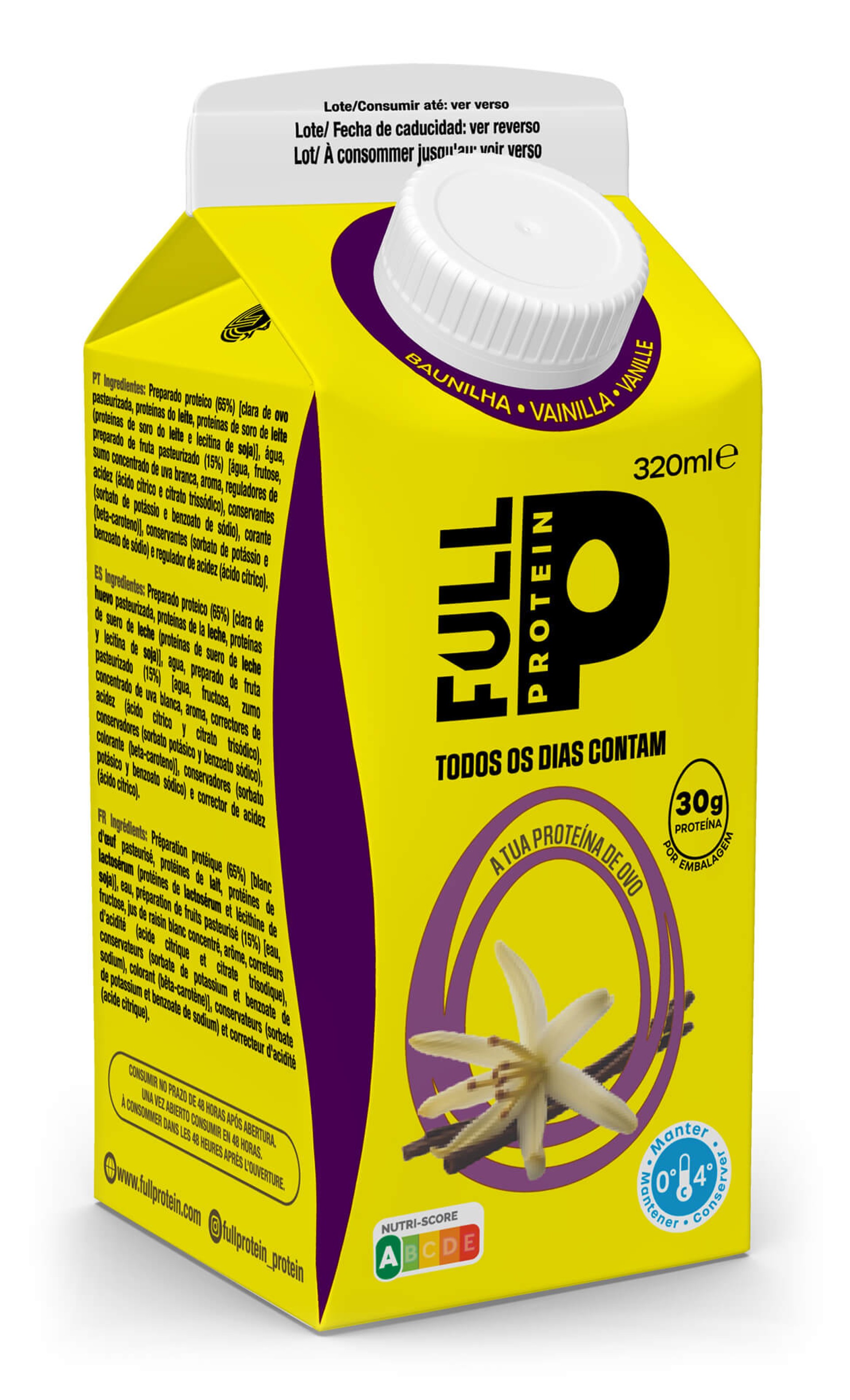 Bebida Proteica Baunilha Fullprotein 10x320 ml Bebida Proteica Baunilha Fullprotein 10x320 ml