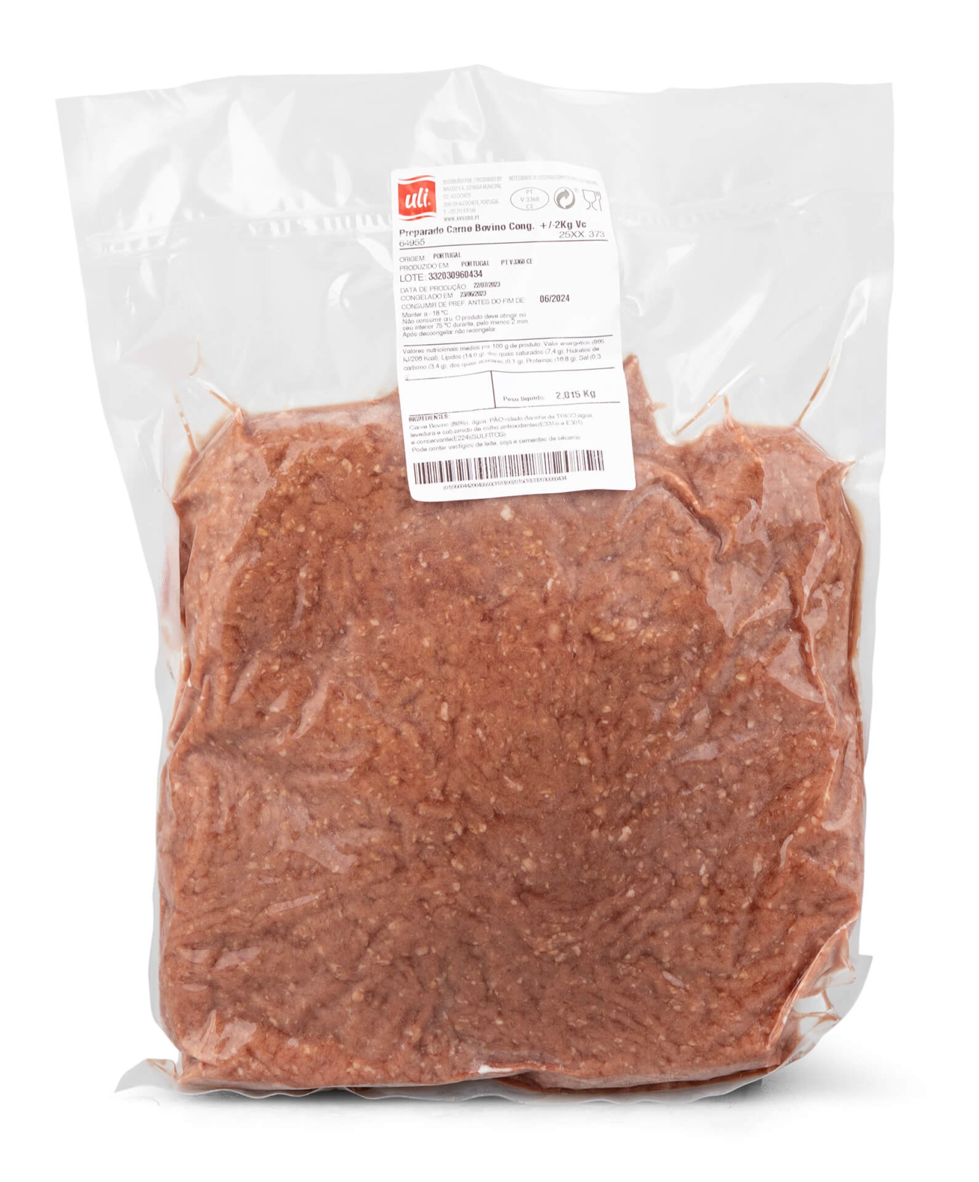 Preparado Carne Bovino Congelado +/- 2 Kg Vácuo Preparado Carne Bovino Congelado +/- 2 Kg Vácuo