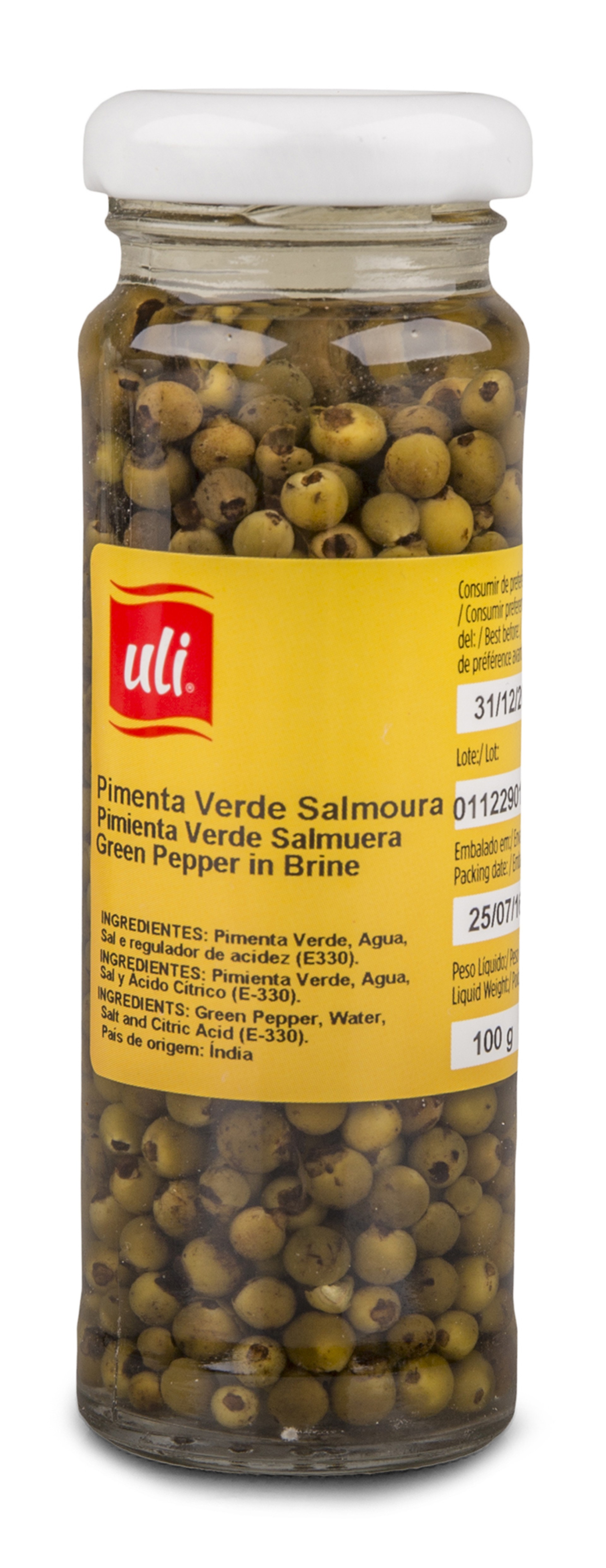 Pimenta Verde Uli Frasco 12x100 g Pimenta Verde Uli Frasco 12x100 g