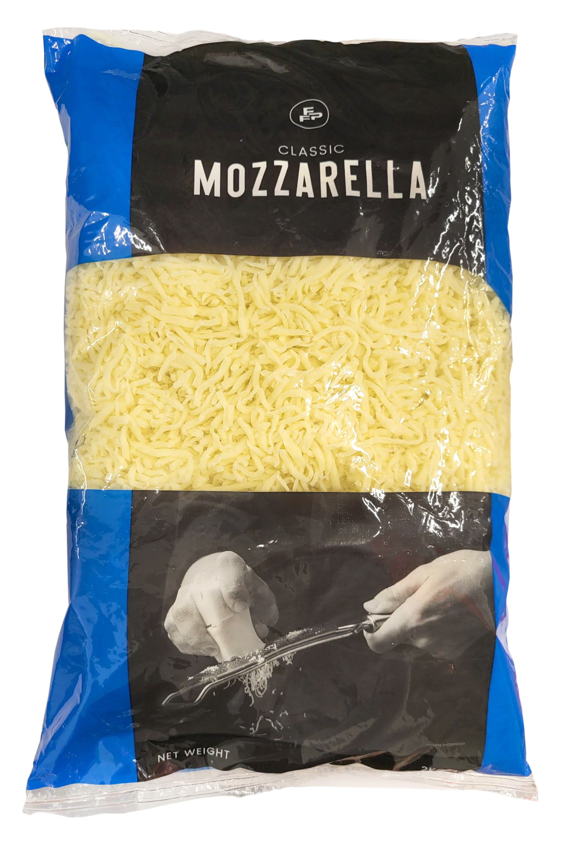 Queijo Mozzarela Ralado Flanders 2 kg Queijo Mozzarela Ralado Flanders 2 kg