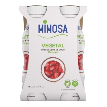 Leite Coco Fermentado Morango Mimosa 24x151 ml