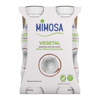 Leite Coco Fermentado Natural Aucarado Mimosa 24x151 ml