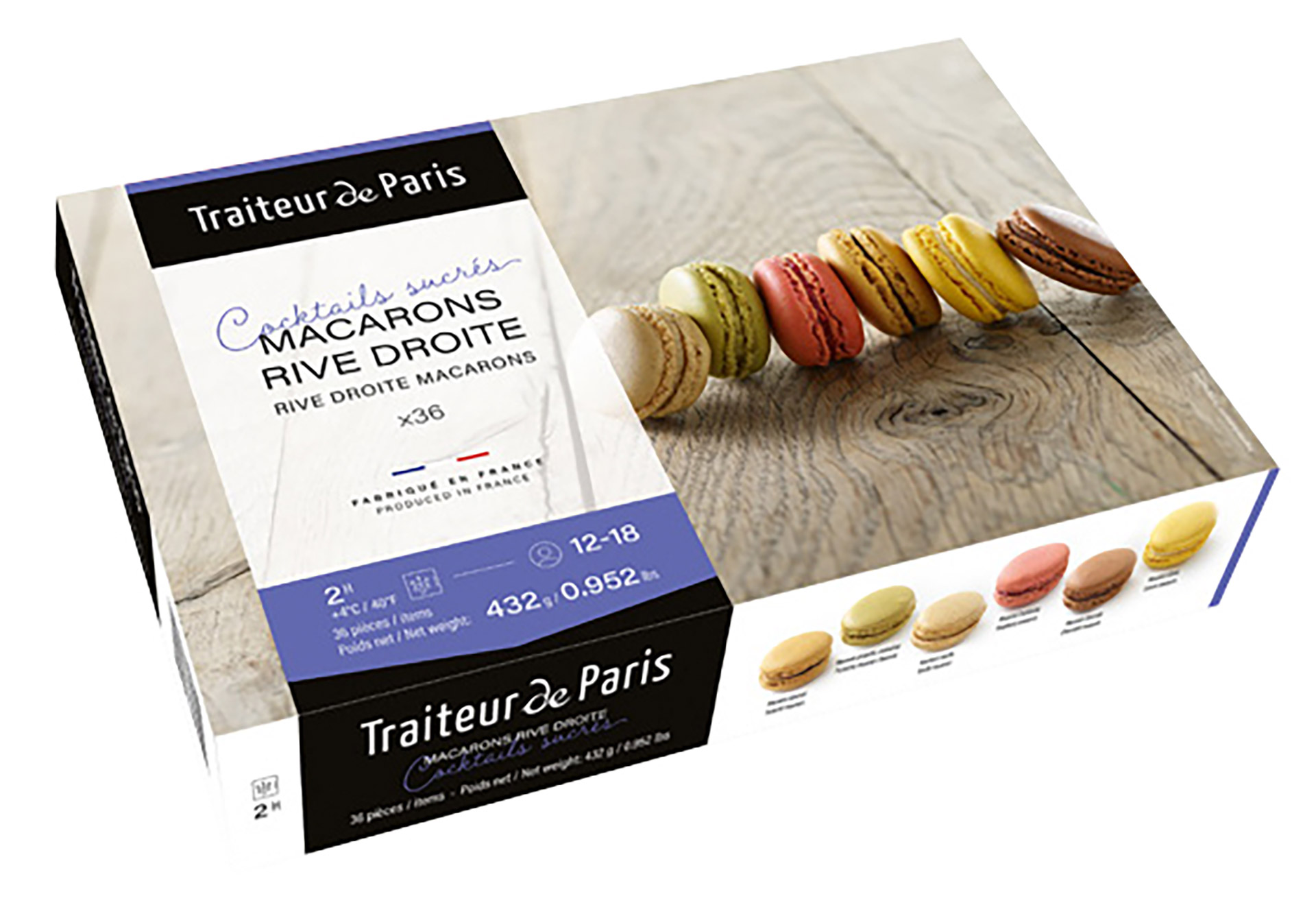 Macarons 6 Sabores Congelados Traiteur de Paris Cx 72 Un Macarons 6 Sabores Congelados Traiteur de Paris Cx 72 Un