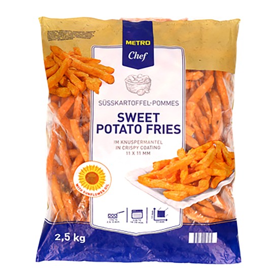 Batata Doce Palito Congelada METRO Chef 4x2,5 kg