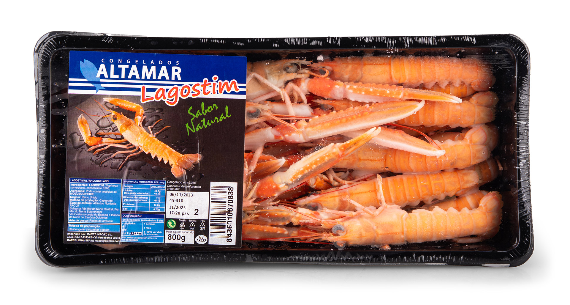 Lagostim 17/20 Congelado Reino Unido 800 g Lagostim 17/20 Congelado Reino Unido 800 g