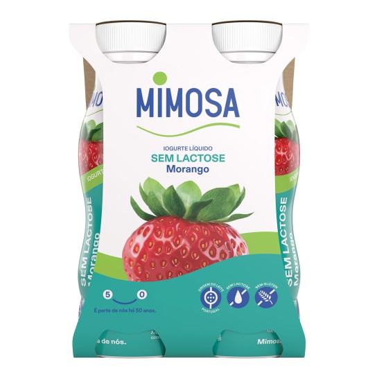Iogurte Lquido Morango s/ Lactose Mimosa 24x151 ml