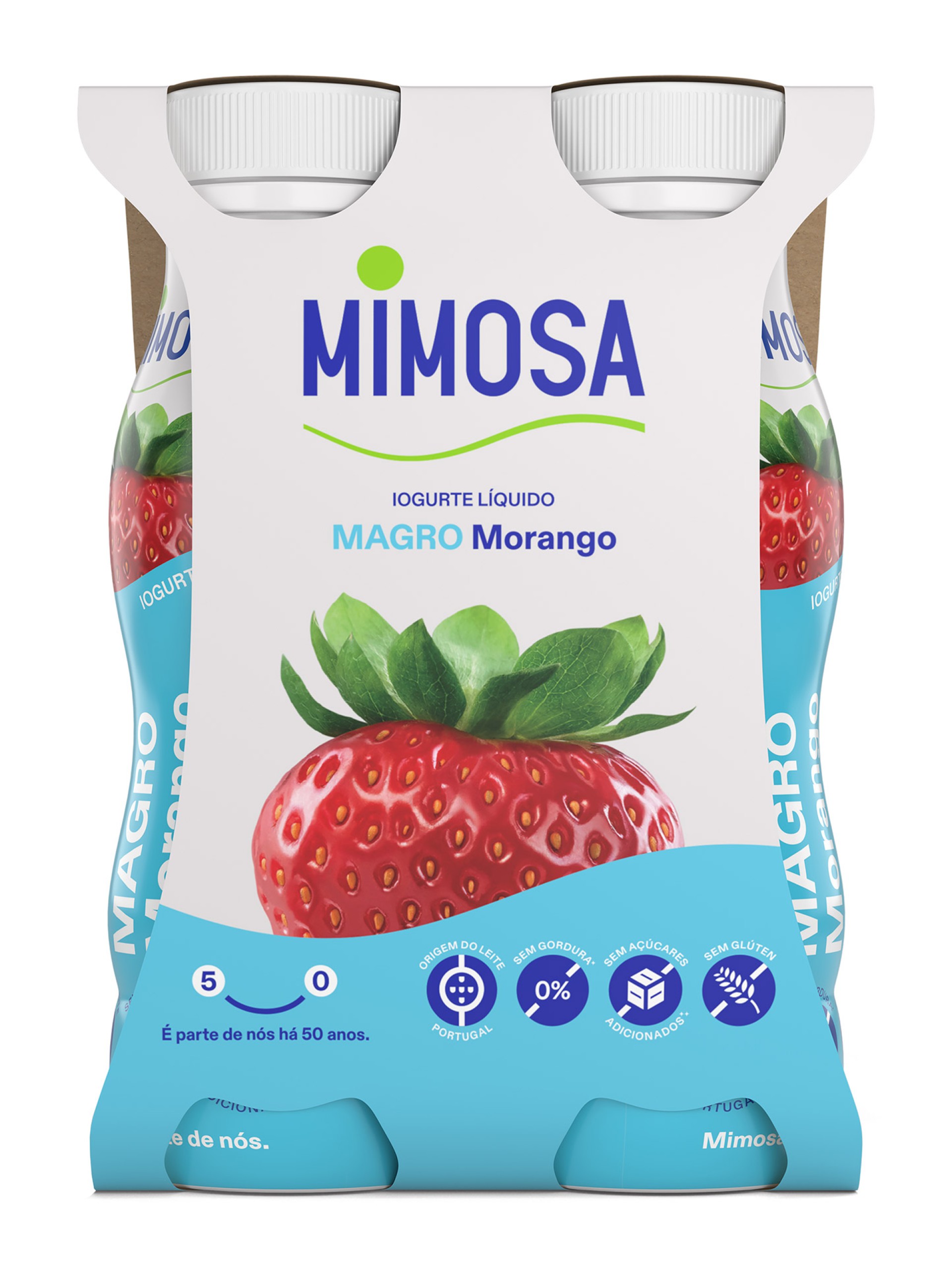 Iogurte L�quido Morango Magro Mimosa 24x151 ml