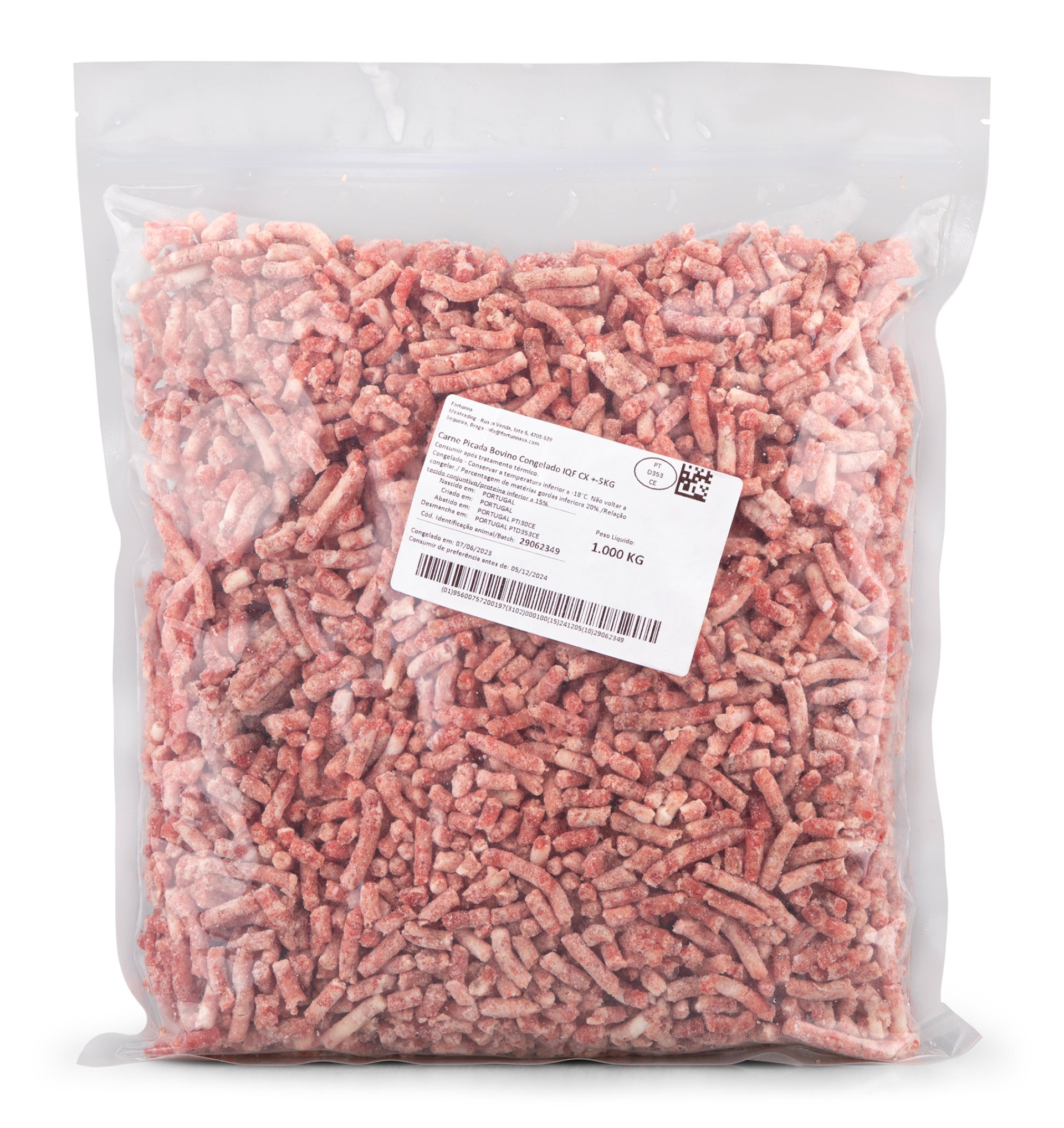 Bovino Carne Picada Congelada Cx +/- 5 kg IQF