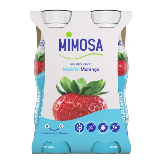 Iogurte Lquido Morango Magro Mimosa 24x151 ml