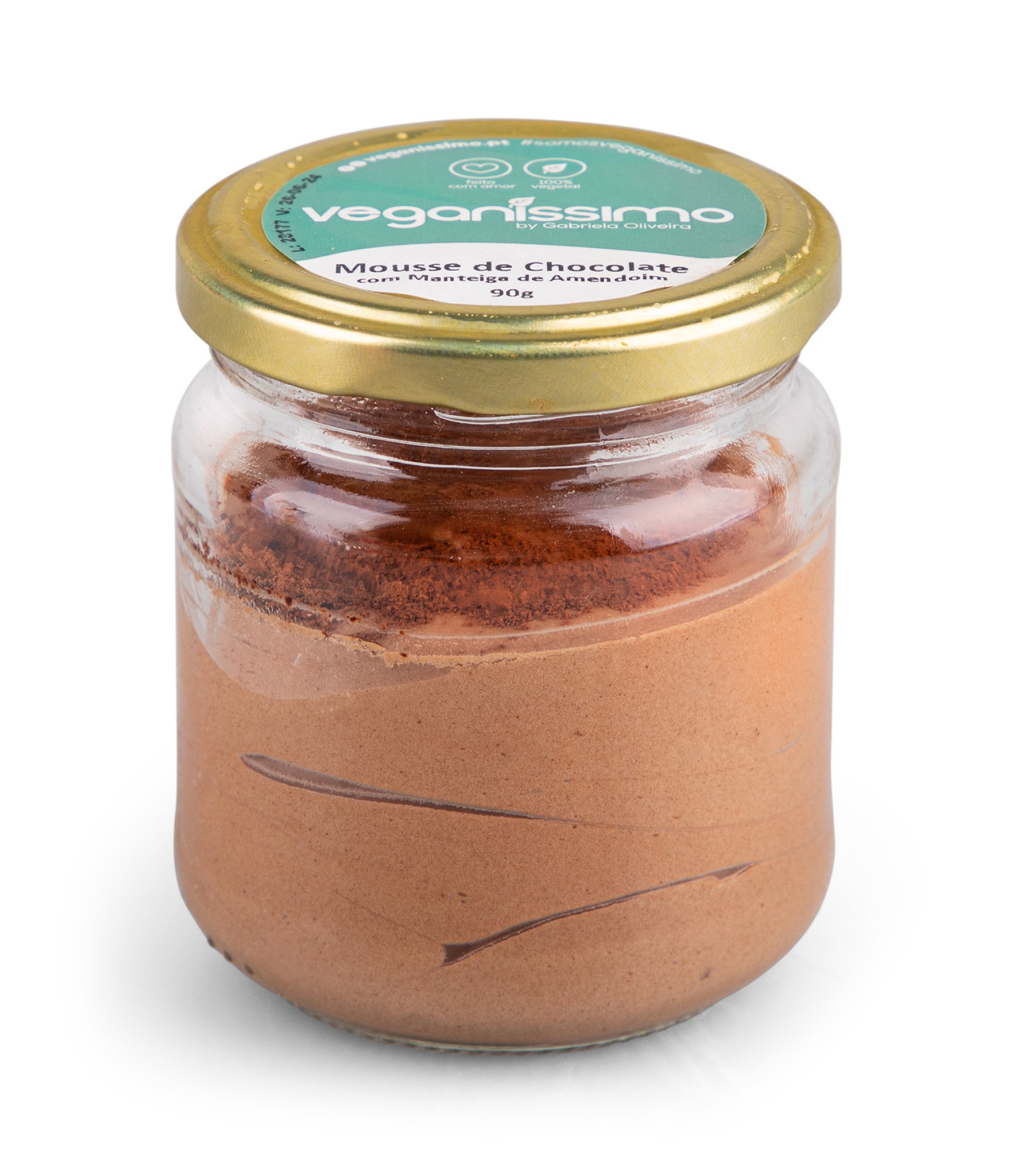 Mousse Chocolate Manteiga Amendoim Vegan Congelada 15x90 g