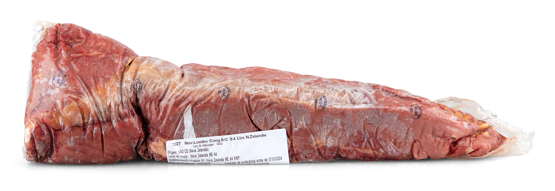Novilho Lombo sem Cord�o 3/4 Lbs Nova Zel�ndia Lombo Congelado