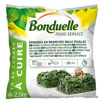 Espinafres Mil-Folhas Congelados Bonduelle 4x2,5 kg