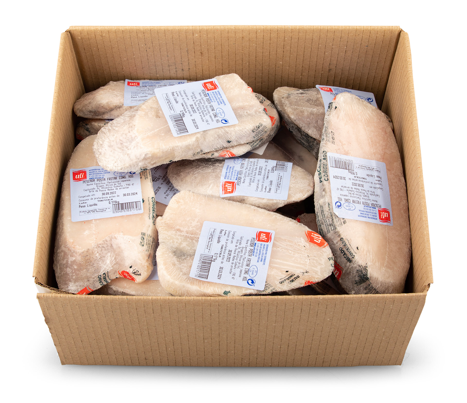 Pescada Fritar Higienizada Congelada �frica do Sul Uli Cx 4 kg