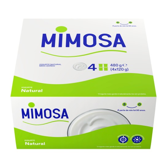 Iogurte Natural Mimosa 24x120 g