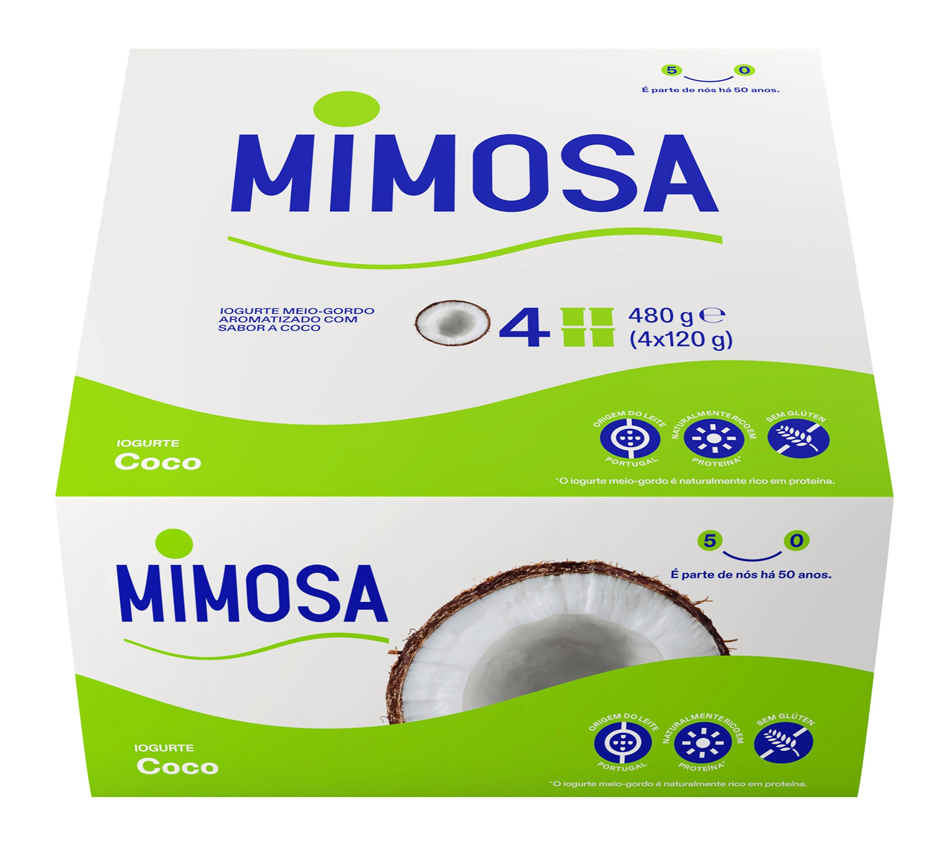 Iogurte Aroma Coco Mimosa 24x120 g