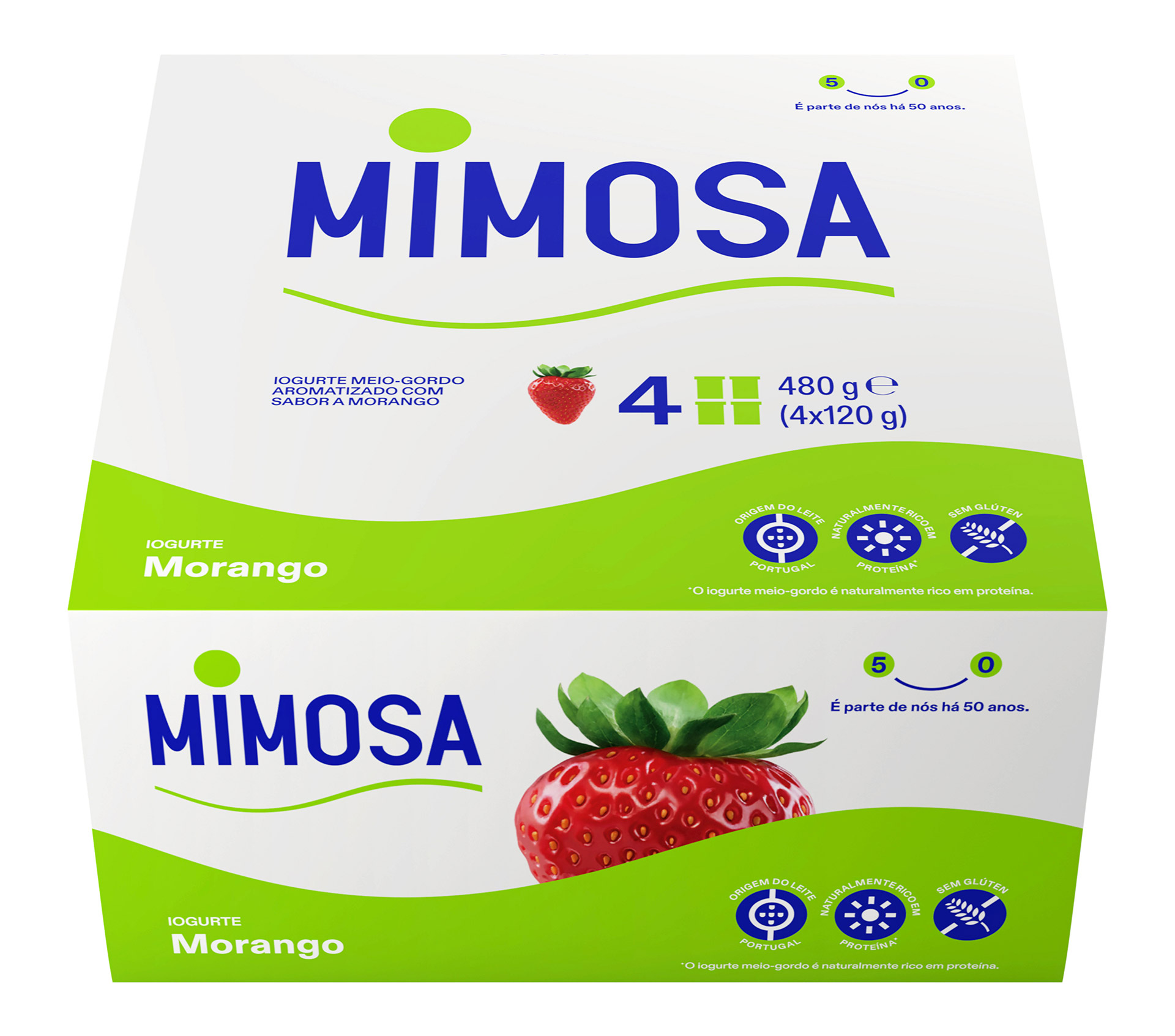 Iogurte Aroma Morango Mimosa 24x120 g