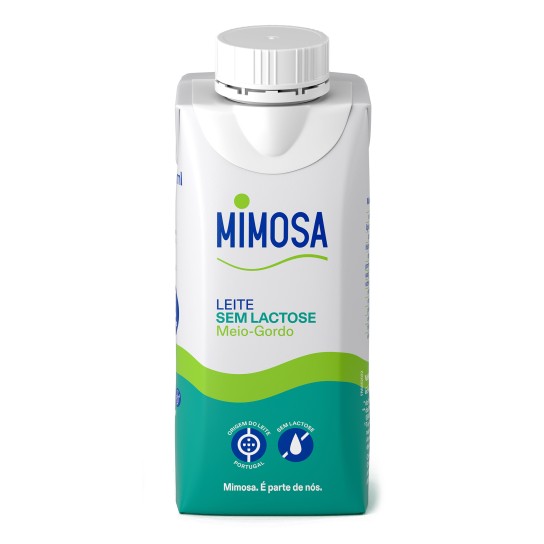 Leite Meio Gordo s/ Lactose Mimosa Brik 32x200 ml
