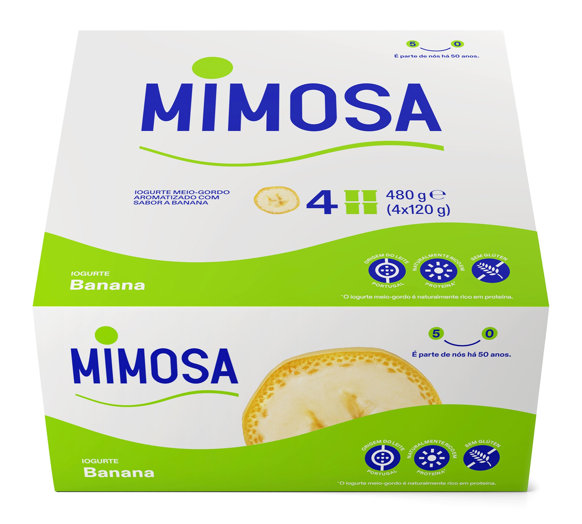 Iogurte Aroma Banana Mimosa 24x120 g