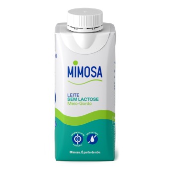 Leite Meio Gordo s/ Lactose Mimosa Brik 32x200 ml