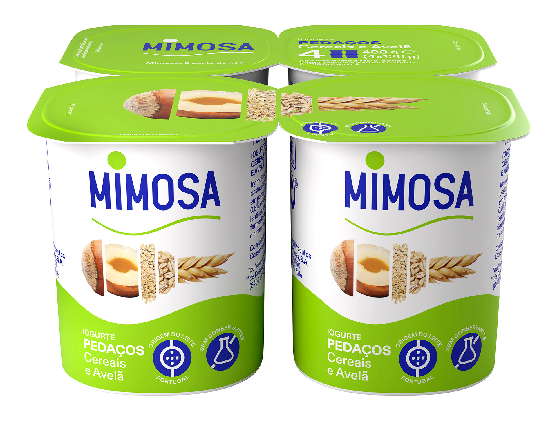 Iogurte Peda�os Cereais Mimosa 6x(4x120 g)