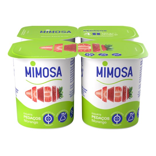 Iogurte Pedaos Morango Mimosa 6x(4x120 g)