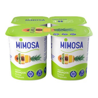 Iogurte Pedaos Frutos Tropicais Mimosa 6x(4x120 g)