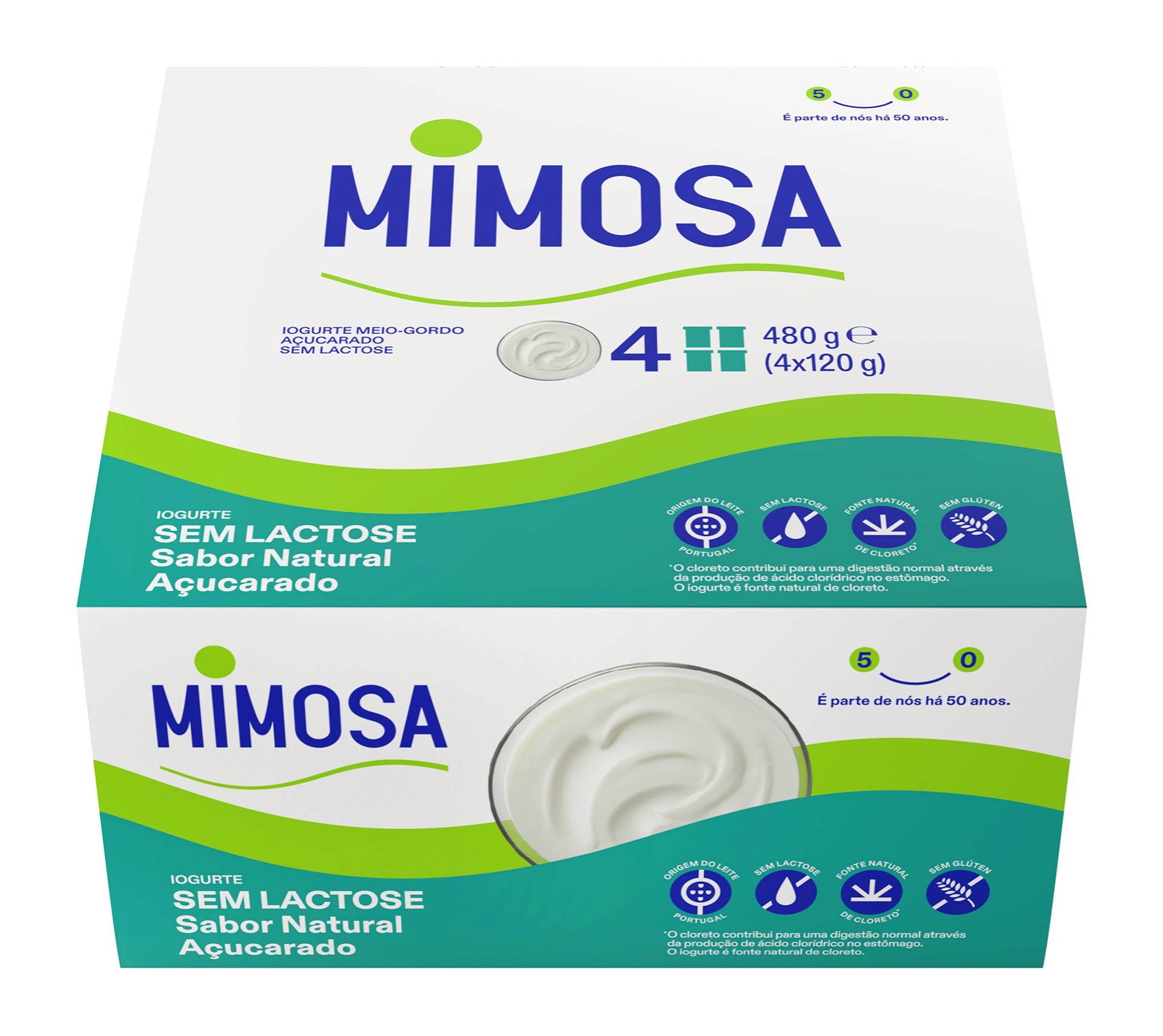 Iogurte Natural A�ucarado s/ Lactose Mimosa 24x120 g