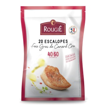 Foie Gras Pato Cru Fatiado 40/60 g Congelado Rougi