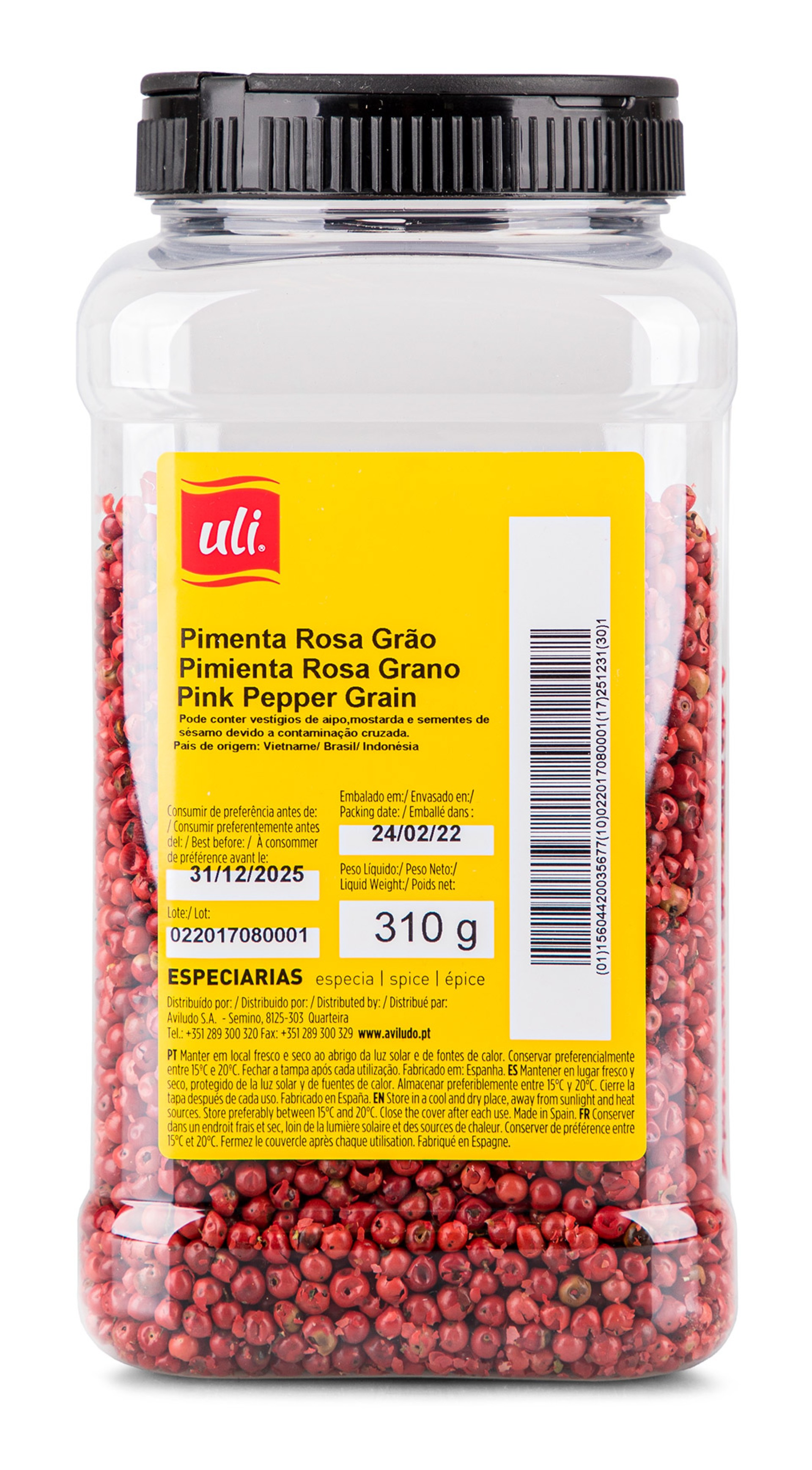 Pimenta Rosa Uli Pet 310 g