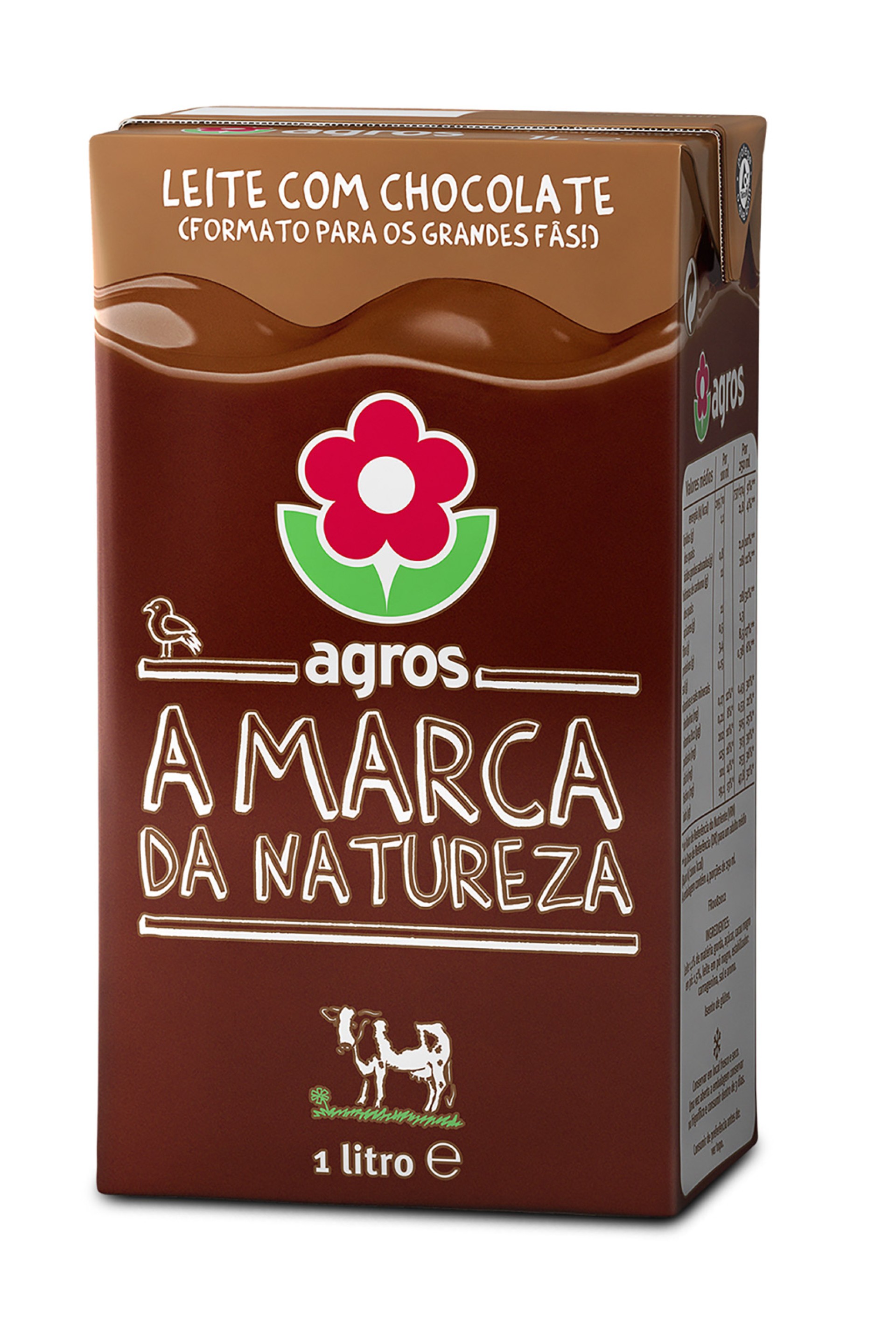 Leite c/ Chocolate Agros 6x1 l Leite c/ Chocolate Agros 6x1 l