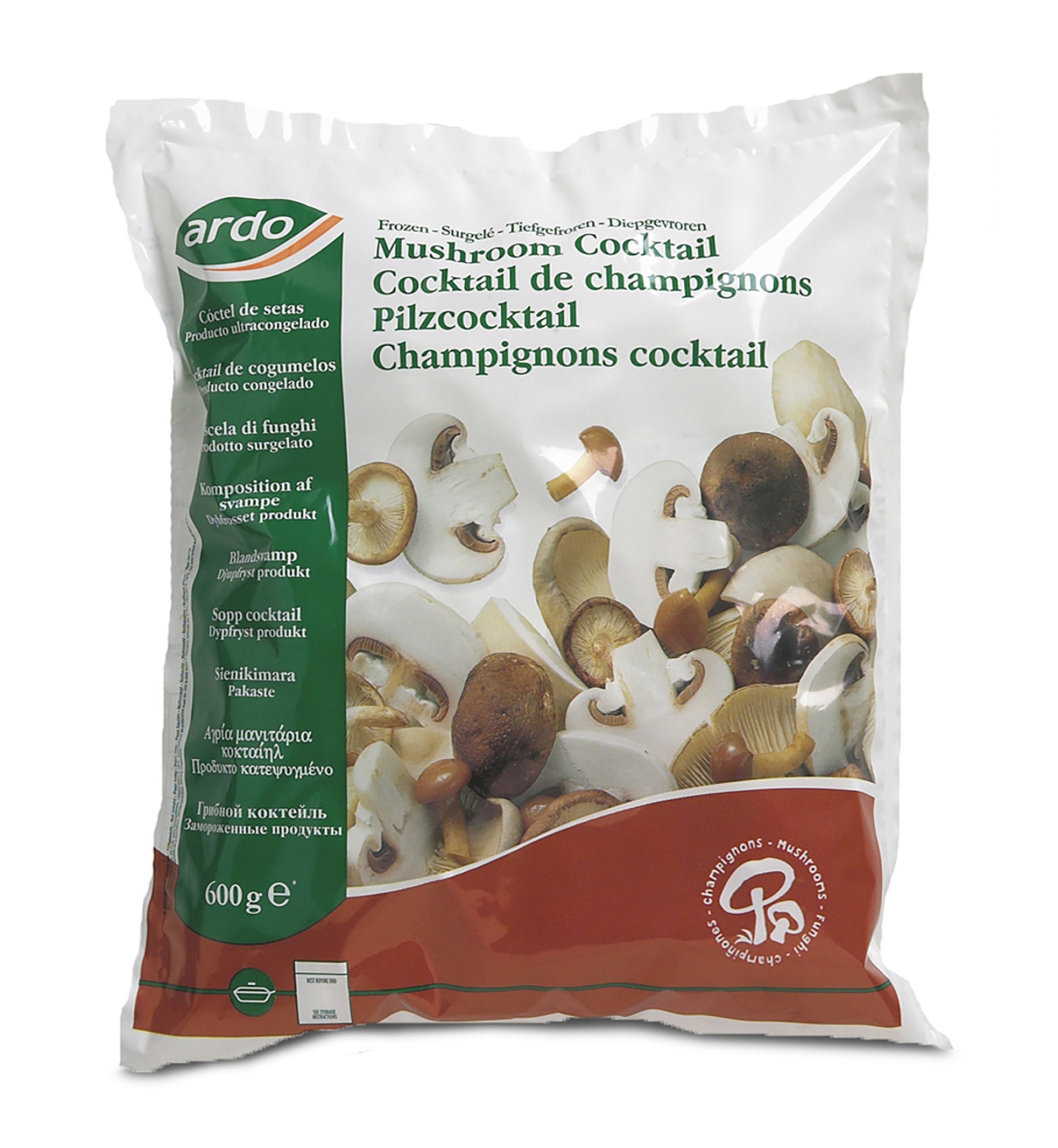 Cogumelos Cocktail Congelados Ardo 10x600 g Cogumelos Cocktail Congelados Ardo 10x600 g