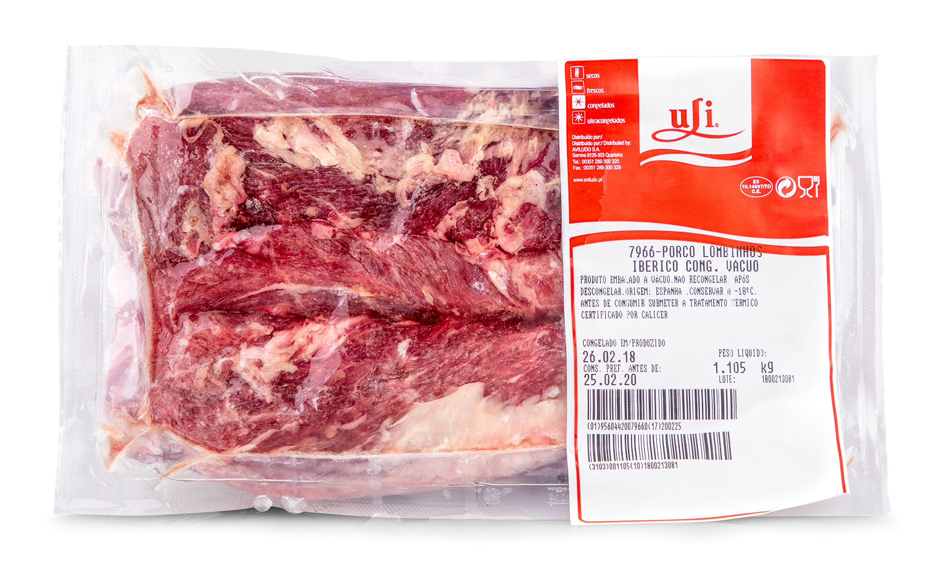Porco Lombinhos Ib�rico Congelados Uli V�cuo