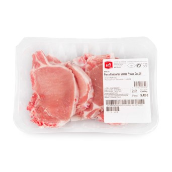 Porco Costeletas Lombo Frescas Uli Cuvete