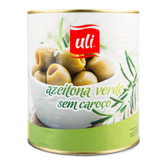 Azeitona Inteira Verde s/ Caroo Uli Lata 3x3 kg