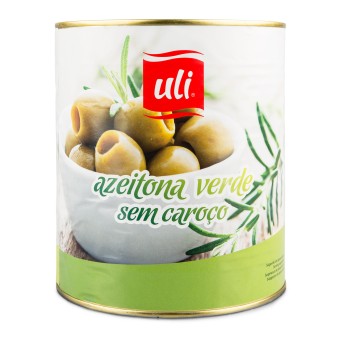 Azeitona Inteira Verde s/ Caroo Uli Lata 3x3 kg