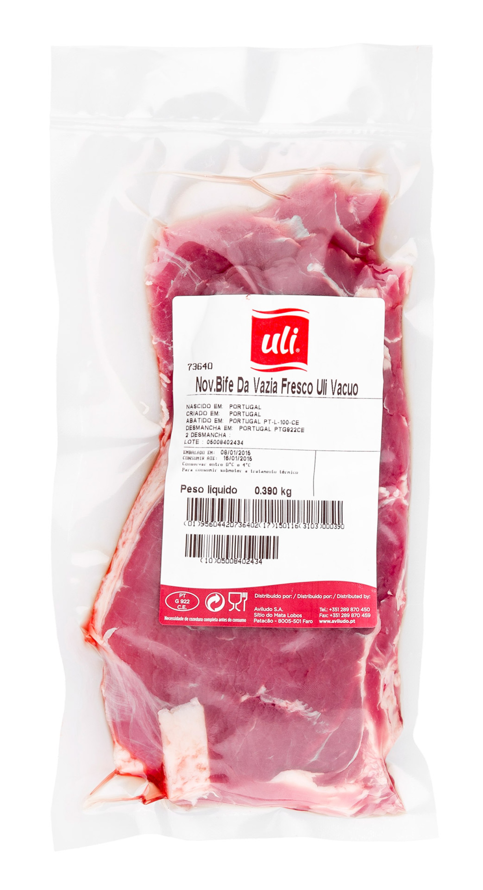 Novilho Bife Vazia Fresco Uli V�cuo